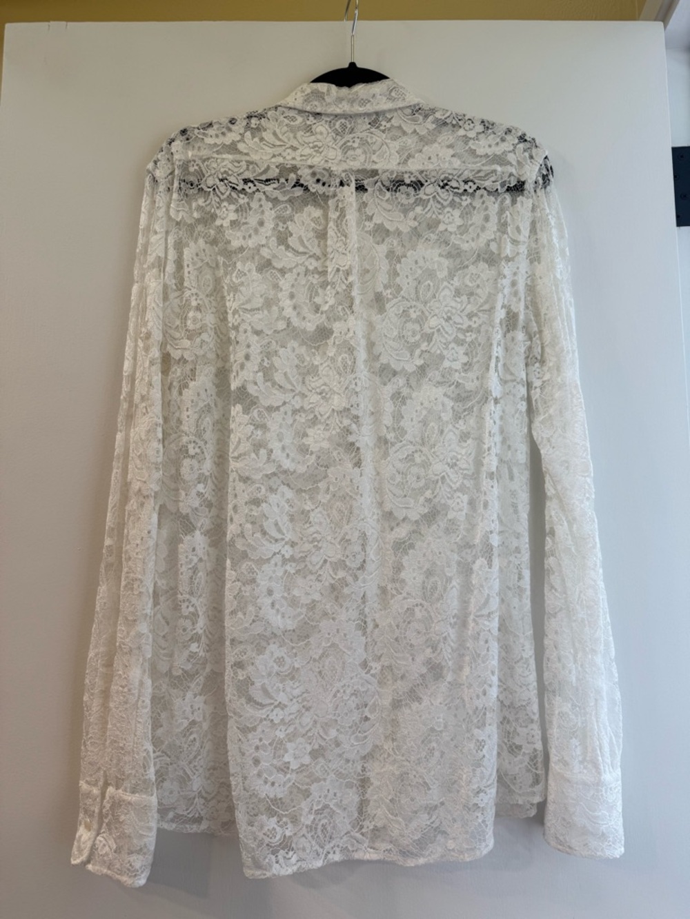 Dolce & Gabbana White Floral “Lace Martini-Fit” Button-Up Shirt - Picture 7 of 10